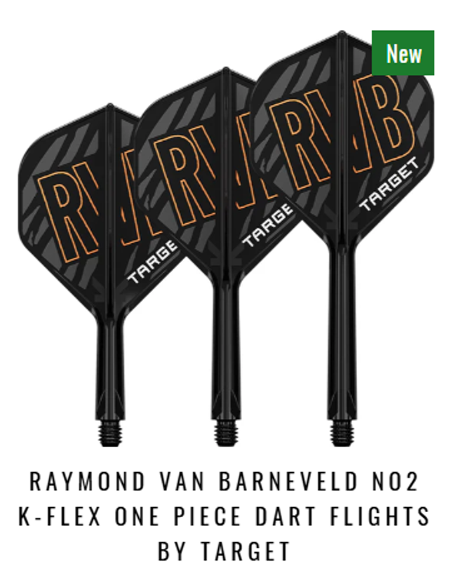 Raymond van Barneveld No2 K-Flex One Piece Dart Flights by Target