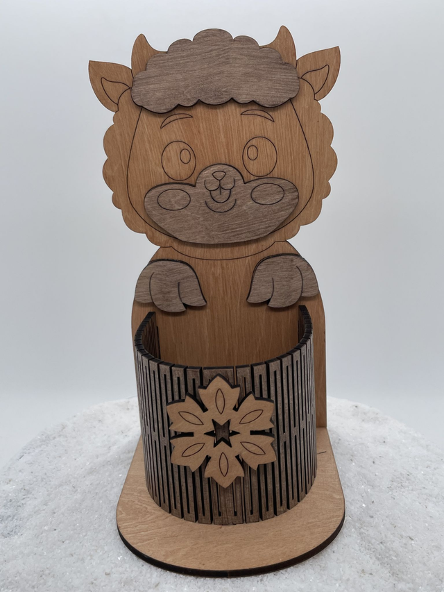 Panier arrondi pour friandises modèle mouton