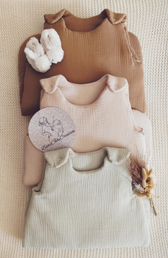 Gigoteuse en gaze de coton personnalisé 