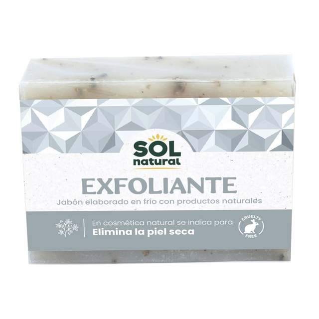 Jabon Exfoliante en Pastilla 100g Solnatural