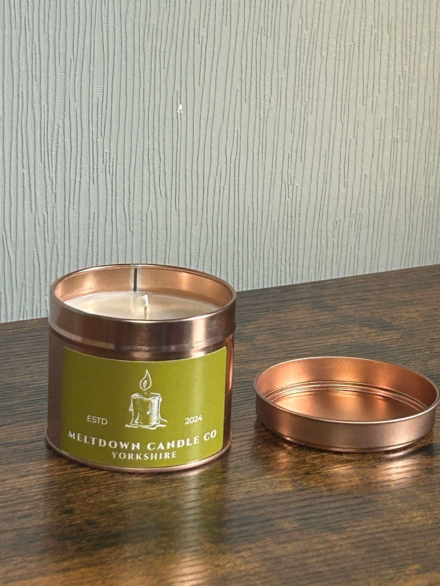Tins Rose Gold Soy Wax Candle 