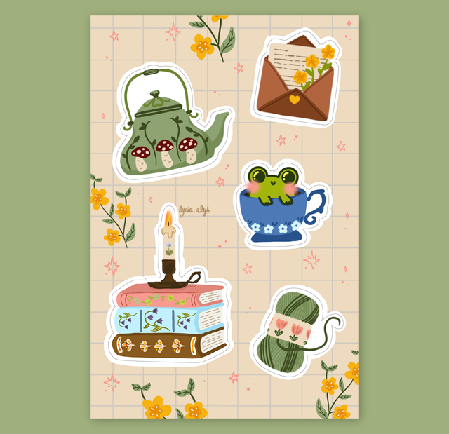Cozy - planche de stickers