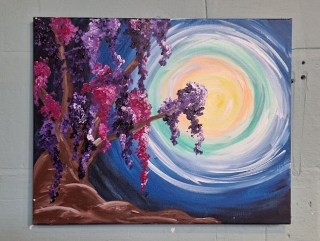Instructor Painting: Wisteria