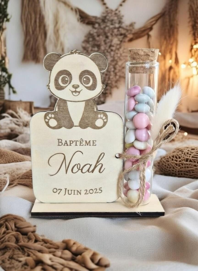 Support Dragées Baptême 