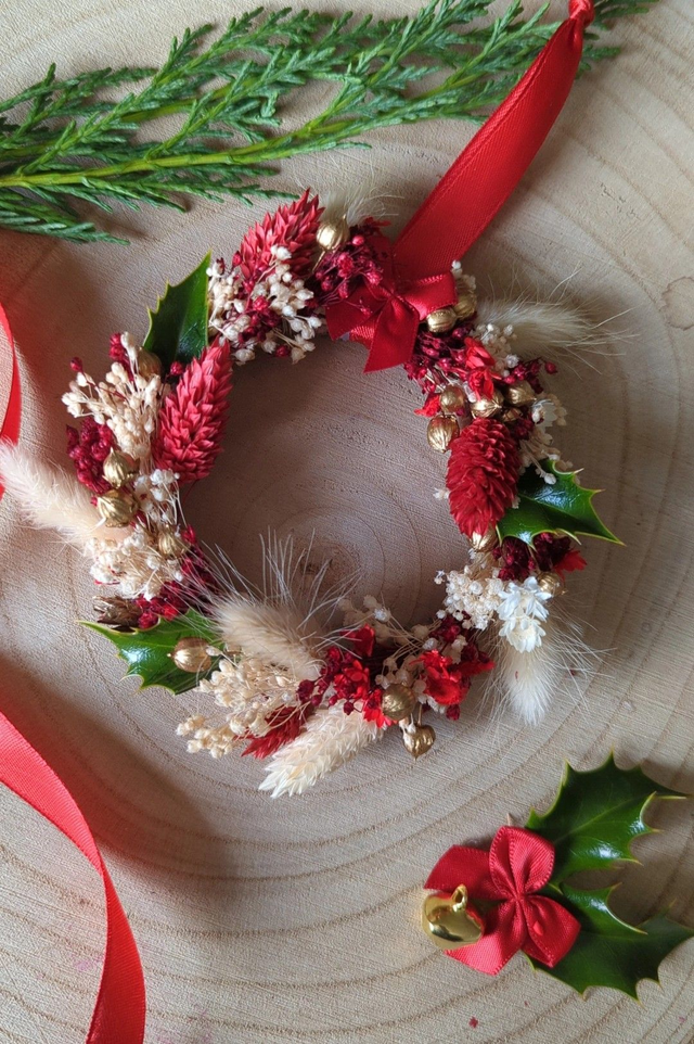 Couronne de Noël - Magie rouge