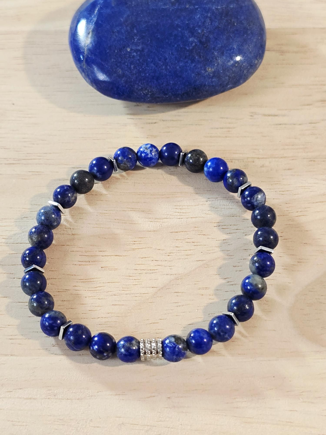 Bracelet Lapis lazuli 0,6 cm 