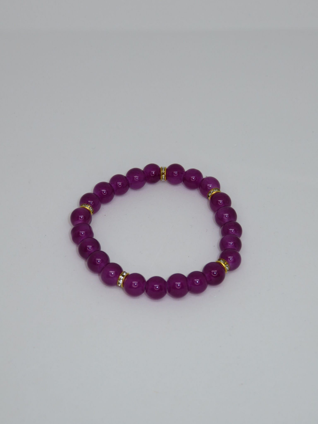 Bracelet uni et strass