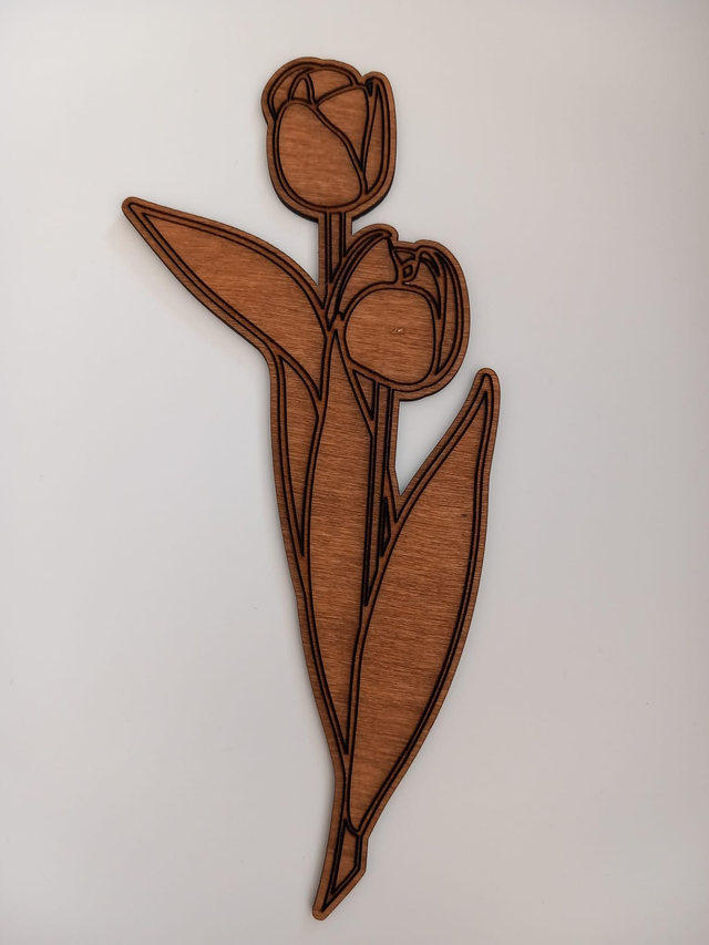 Marque-page bouquet tulipe