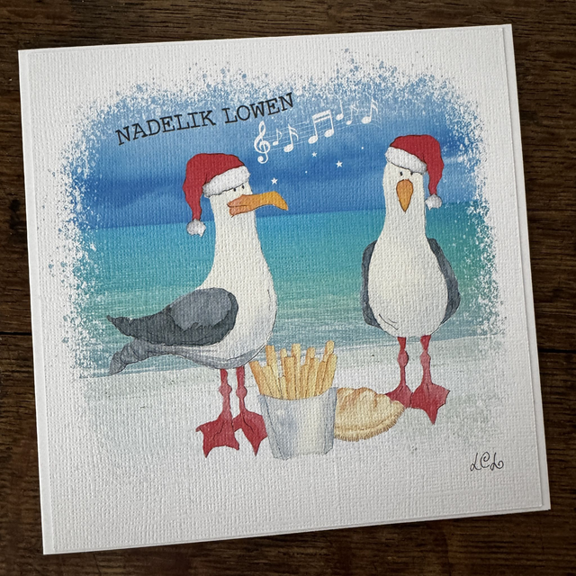 WP32 Seagulls on Beach