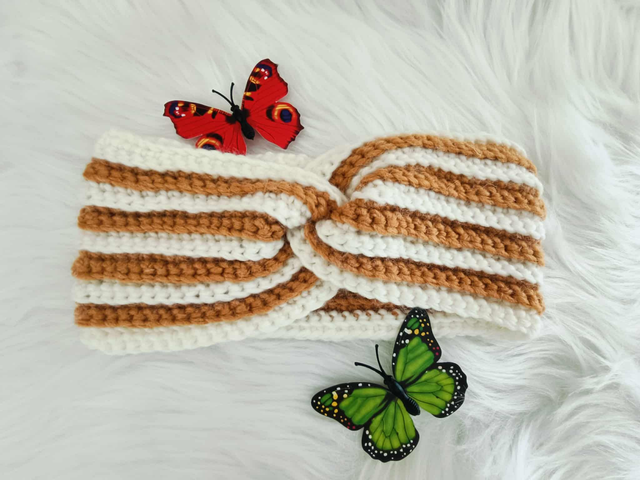 Bandeau en Laine au crochet 