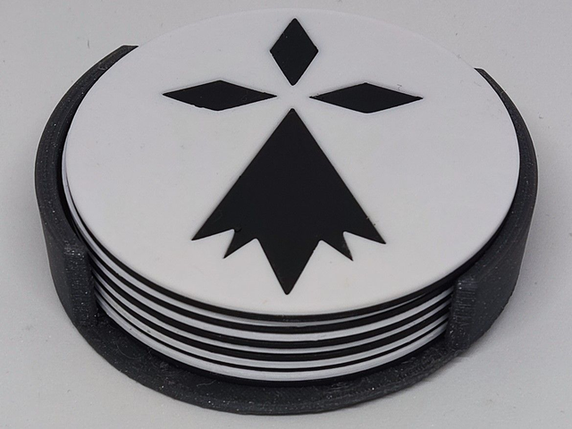 Ensemble des 6 dessous de verres (gris)