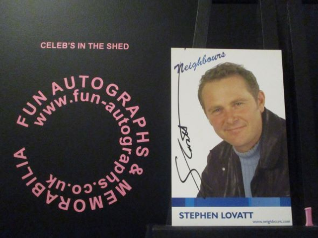 Stephen Lovatt (Max Hoyland) Authentic Autographed Neighbours 6x4 Cast Card (1)