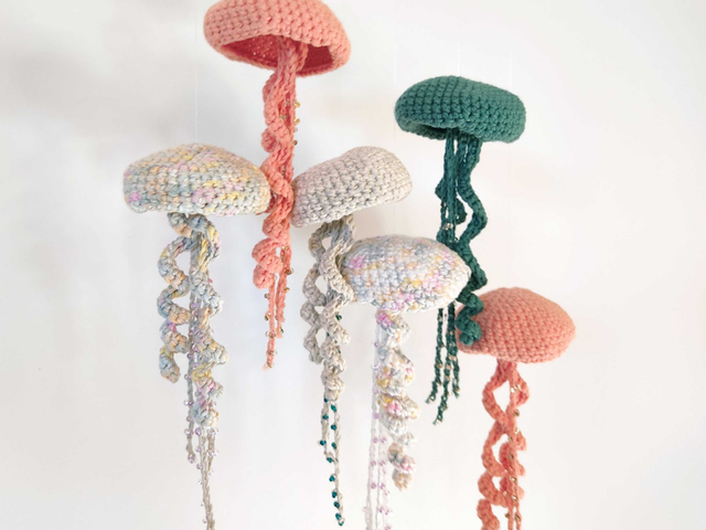 Méduse - mobile à suspendre