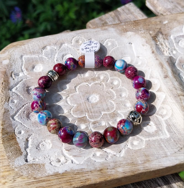 Bracelet Jaspe de sédiments de mer 