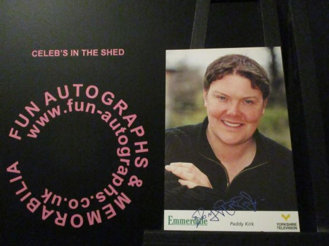 Dominic Brunt (Paddy Kirk) Original Emmerdale Yorkshite Tv Logo Pre-Print Cast Card