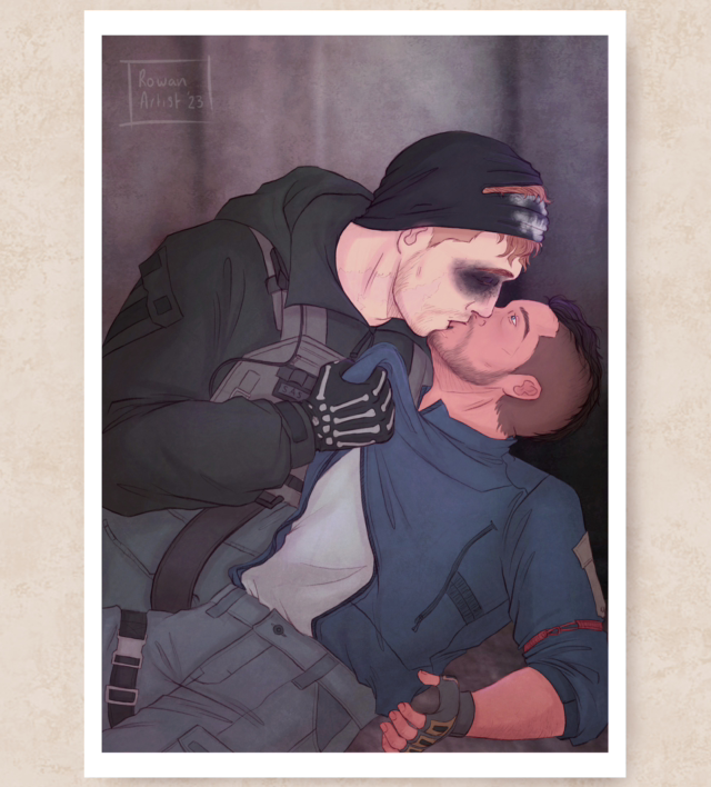 CoD - SoapGhost Floor Kiss Print-P42