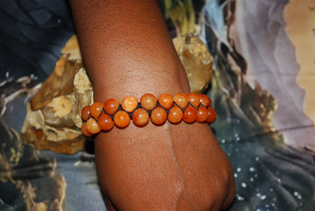 Bracelet en cornaline taille homme