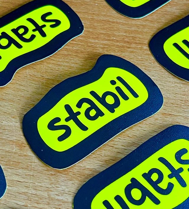 UV Neonsticker - Stabil