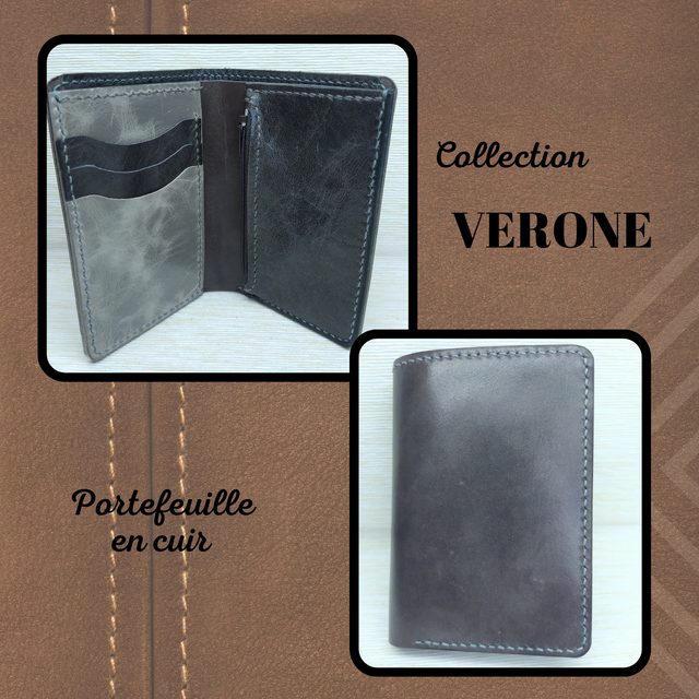 VERONE portefeuille - Gris foncé