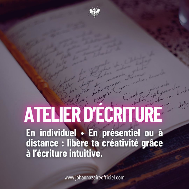 Atelier d'écriture intuitive (Individuel - Séance d'1h)