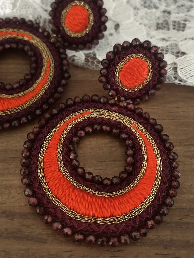 PARVATI - Précommande - Orange/bordeaux