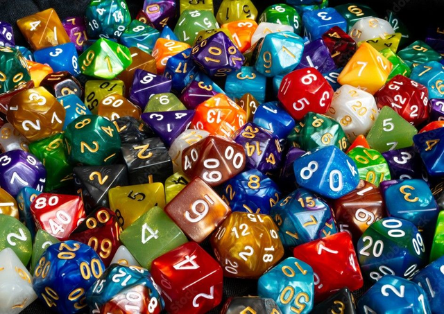 Lot de 7 Dés pour Jeux de Rôles