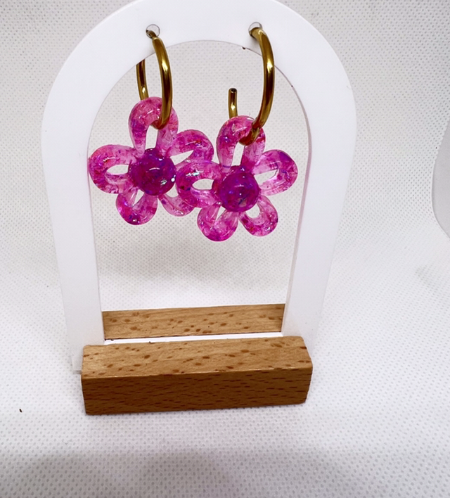 Fleurs ouvertes roses