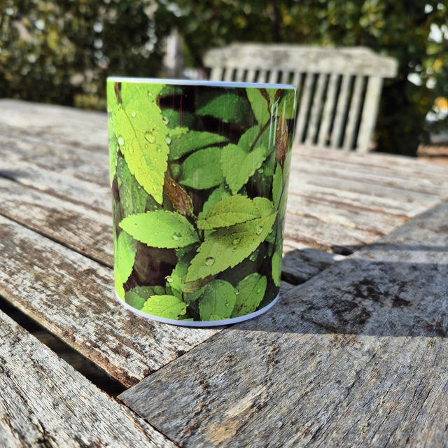 Golden Spirea leaf Mug