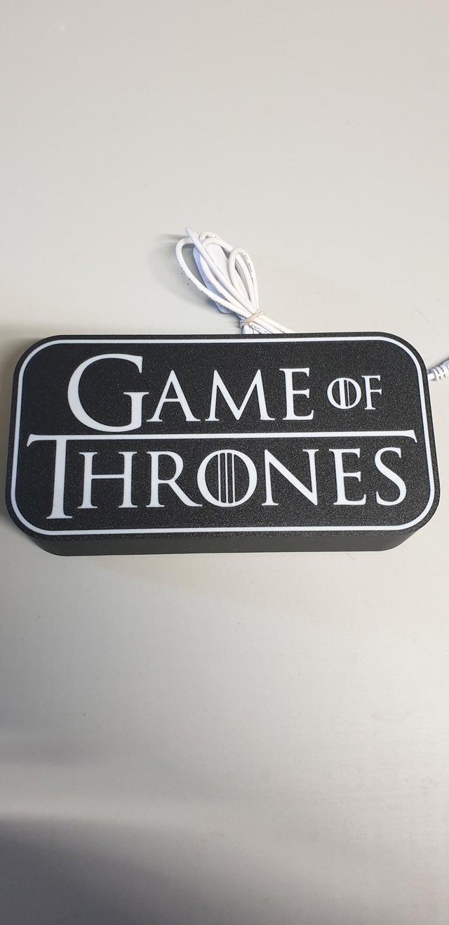 Lampe Game of Thrones led couleur