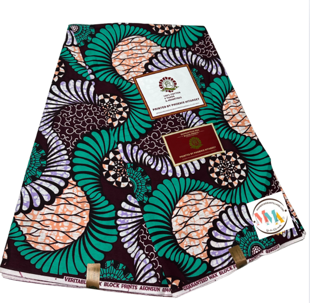 Wax Amazika Vert 5m40 Coton 