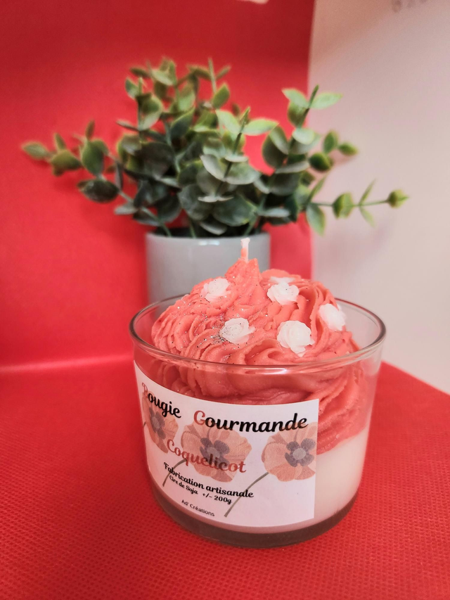 Bougie coquelicot 200g