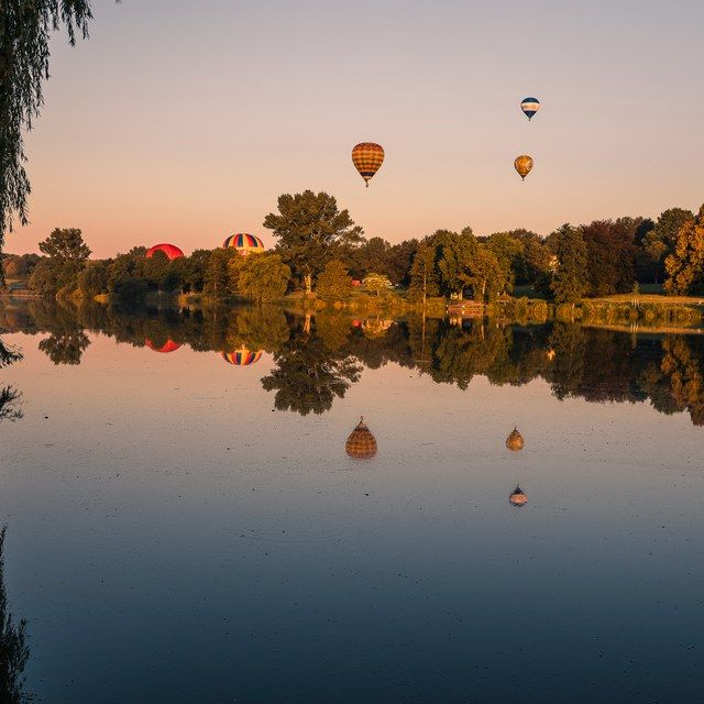 Ballonfahrt über dem Aasee