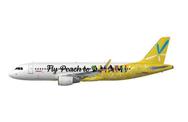 Airbus A320 Fly Peach to AMAMI JA08VA