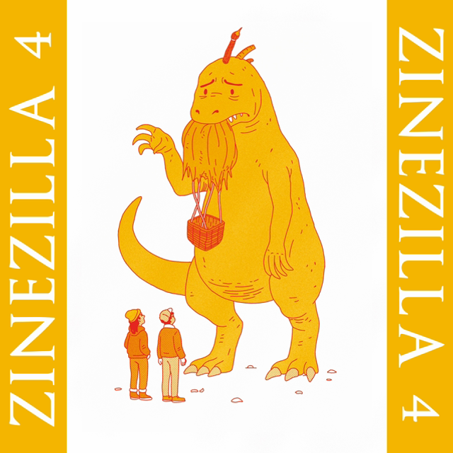 "Zinezilla 4" Risograph Print