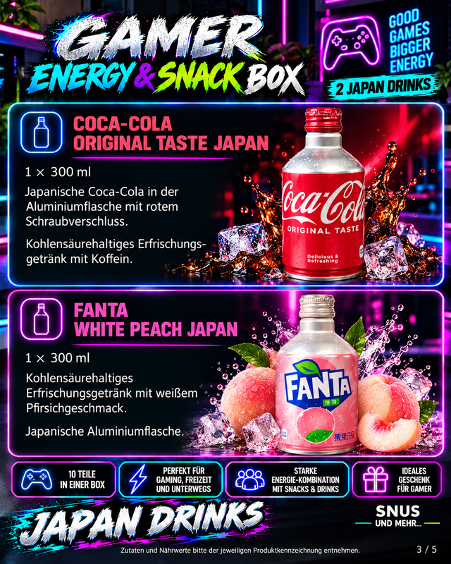 Gamer Energy & Snack Box – 13-teilig | Versandkostenfrei