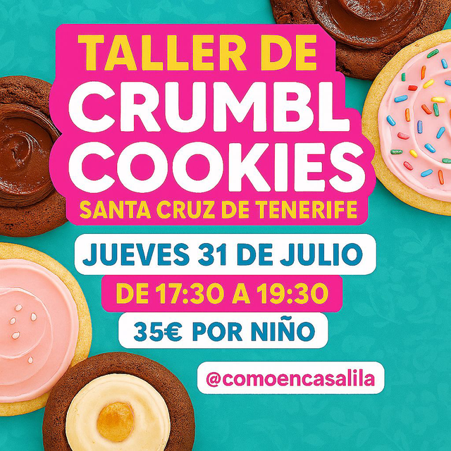 Taller Crumbl Cookies Niños