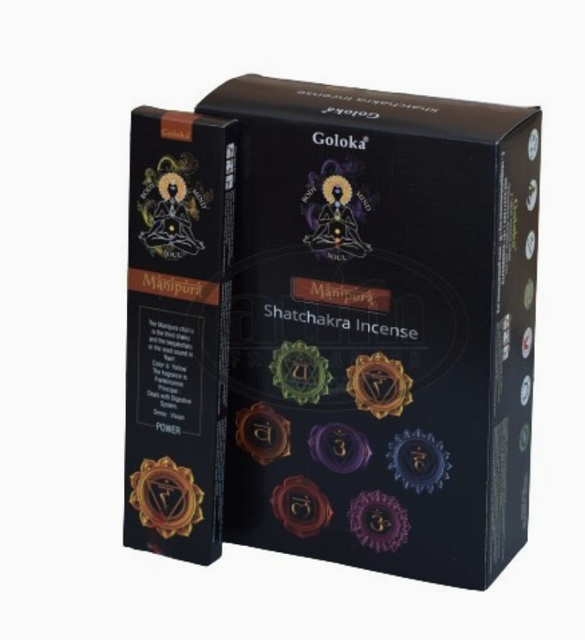 Encens naturel Goloka Noir " Manipura " Plexus