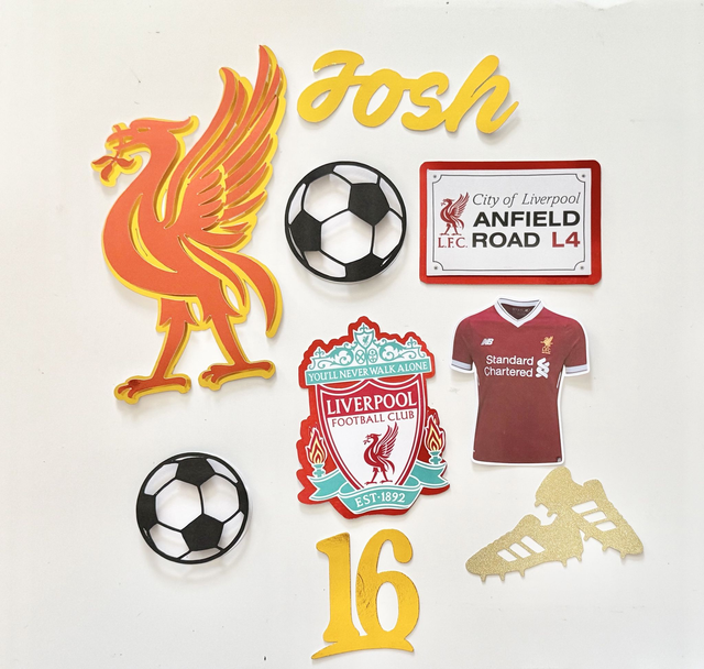 Liverpool football Cake topper