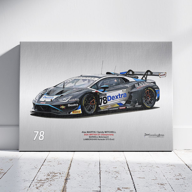 C240403 Lamborghini Huracan GT3 Evo2 British GT 24 Barwell Motorsport #78