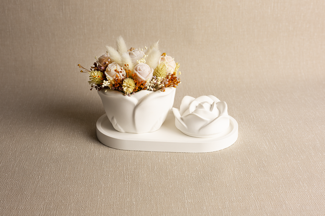 Conjunto Floral Rosa