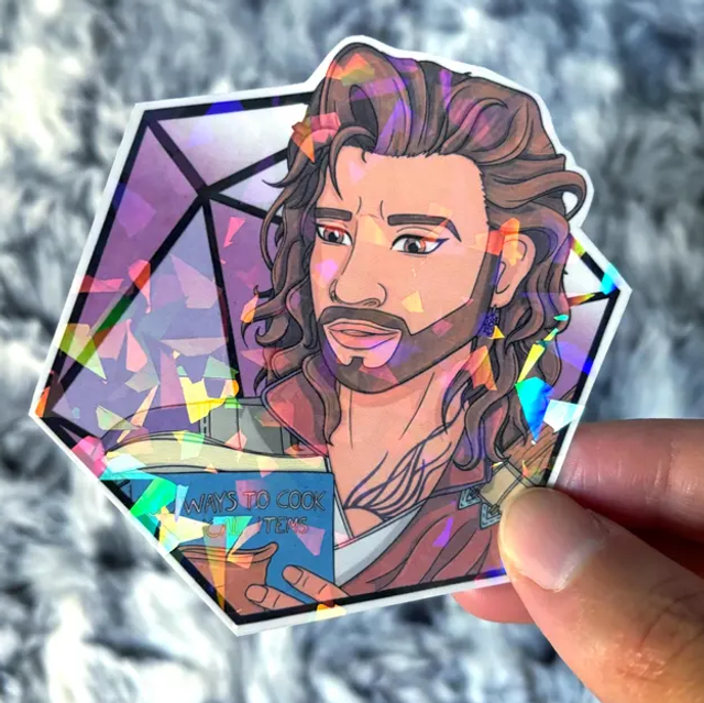 Gale D20 Sticker - Baldur's Gate 3 Companion Collection