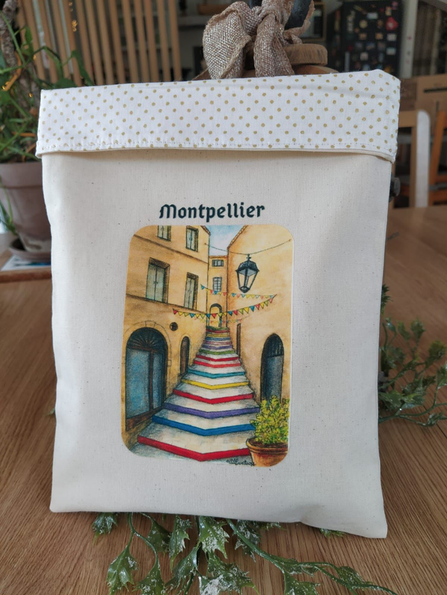 Pochette à livre grand modèle - Montpellier, Rue du Bras de Fer