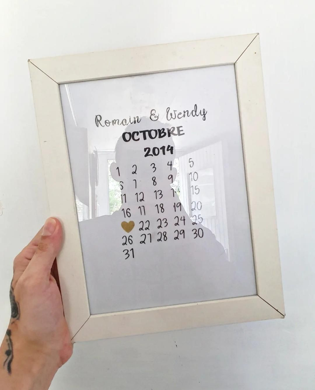 Calendrier personnalisé Couple 