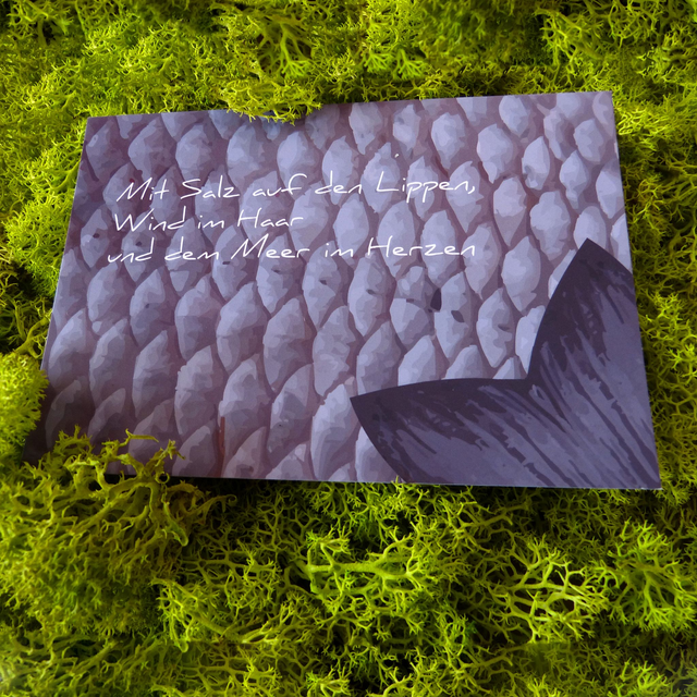 Postkarte "Salz, Wind und Meer"