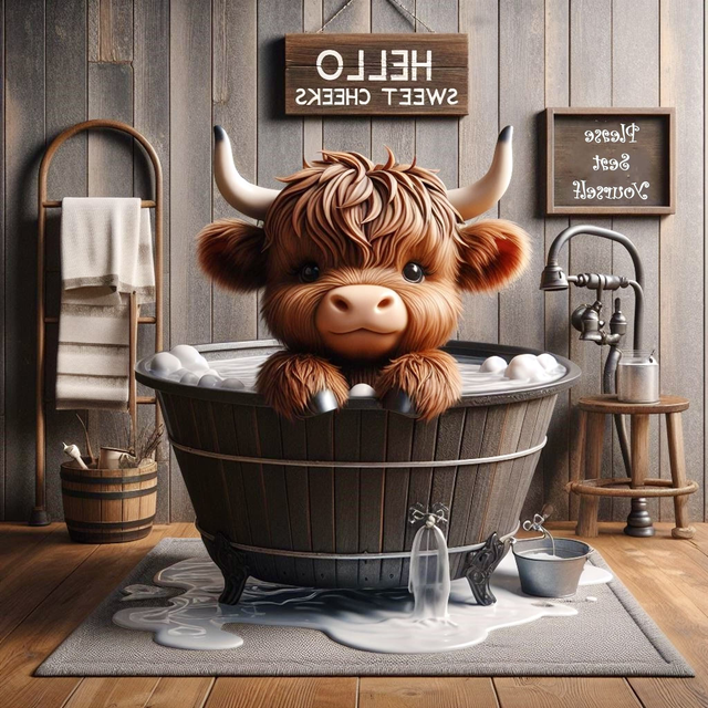 Round Animal keyring