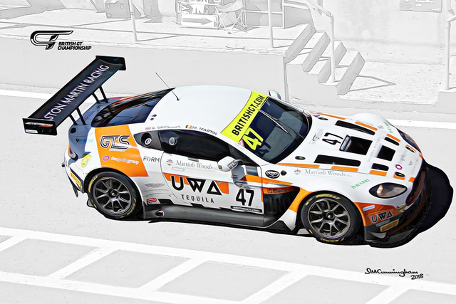 C180904 Aston Martin AMR V12Vantage GT3 British GT 18 Jetstream #47 BRAH