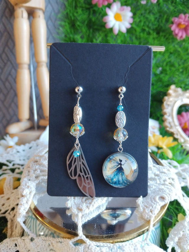 boucles d'oreilles fée 