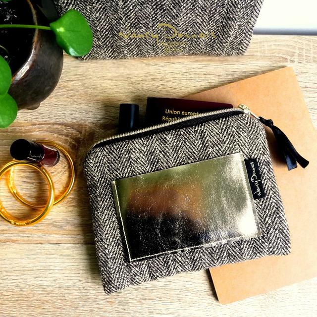 Pochette tweed 