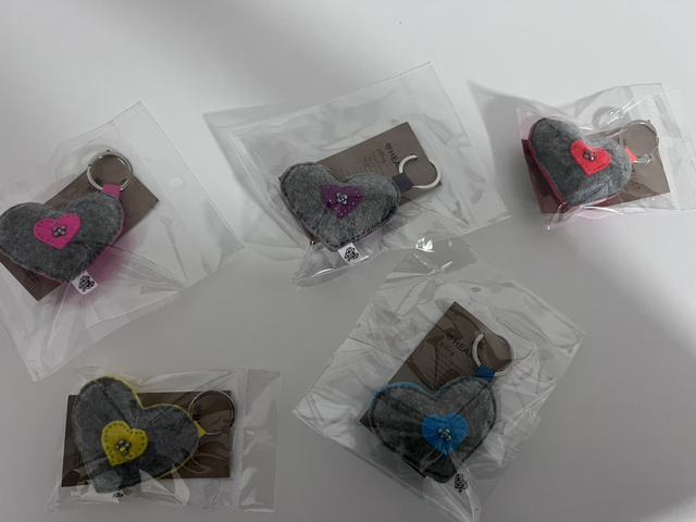 Heart keyring 