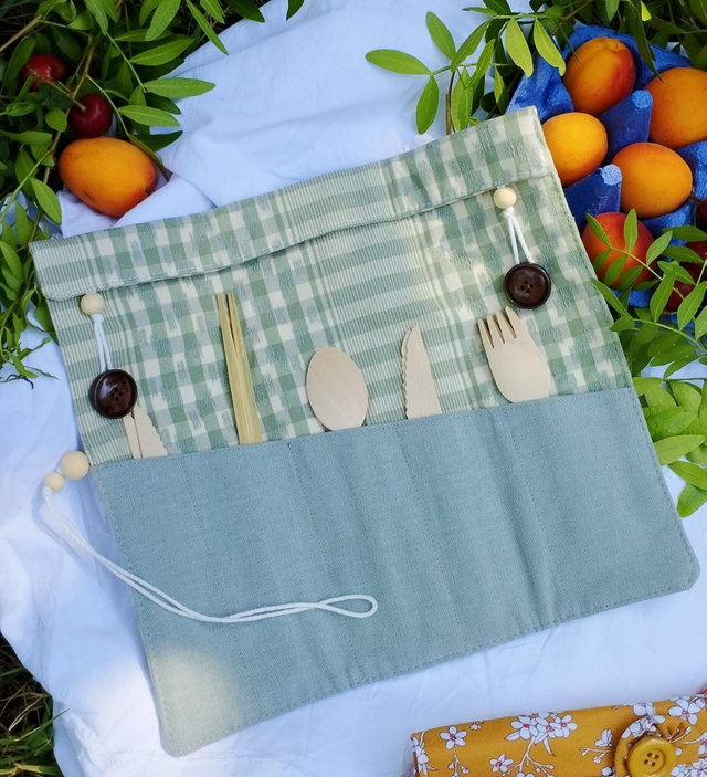 Étui à Couverts  - Lichen